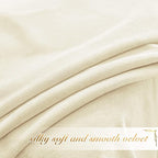 NICETOWN Ivory White Velvet Curtains 120 inches Long - Image 5