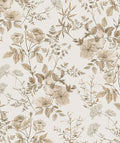 Erfoni 16.9" x197" Beige Floral Peel and Stick Wallpaper Boho Floral Leaf by Erfoni