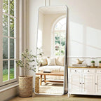Delma Full Length Mirror, Wall Mounted, Freestanding or Leaning, Rounded - Image 8