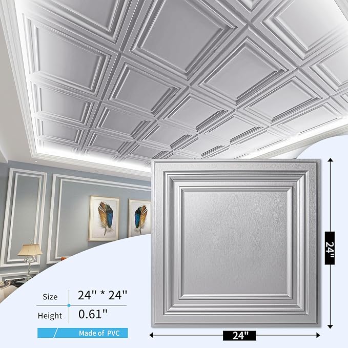 Art3d PVC Ceiling Tiles - Image 4