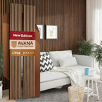 Avana Acoustic Wood Wall Panels –93.2x11.25 Inch Panels – Fits 94x12 Layout – by AvanaHome