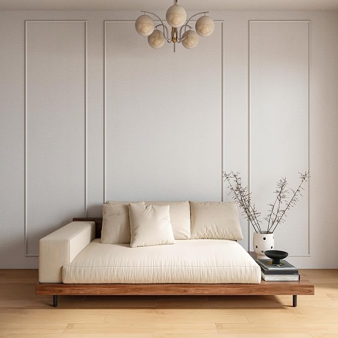 Pangda Peel and Stick Wall Molding Kit, 3D Premade Accent Molding Wainscoting - Image 3
