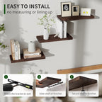 Marsmiles Wood Floating Shelves - Image 4