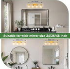 DORESshop 4-Light Vanity Light Fixtures, Modern Vanity Lights - Image 2