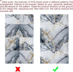 Chejiaye 22pcs Marble Peel and Stick Backsplash Surface Waterproof Wall Panels - Image 9
