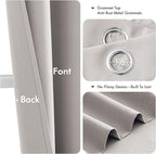 MIULEE Blackout Curtains for Bedroom Living Room 2 Panels, Thermal Insulated - Image 4
