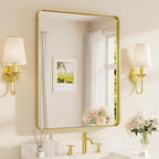 TETOTE Gold Vanity Mirror 28 x 36 Inch by TETOTE
