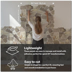 CONCORD WALLCOVERINGS ™ 5 Pack 3D Faux Brick Wall Panels, Lightweight 38.7" x - Image 2