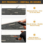 ROOMTEC 6-Packs Faux Stone Wall Covering Panels - Image 5