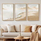 Framed Boho Beach Coastal Wall Art by Cuspin