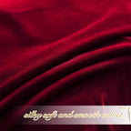 NICETOWN Christmas Red Velvet Textured Curtains/Draperies, Home Decoration - Image 5