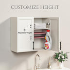 FIMELLO 70.8" W Wall Cabinets for Laundry Room, Cabinets for Laundry - Image 4