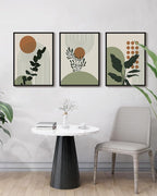 PHOPAGO Boho Plant Wall Art Green Botanical Bohemain Framed Wall Printing - Image 9