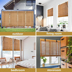 35x48 Inch Bamboo Blinds for Interior Windows, Light-Filtering & Privacy - Image 5