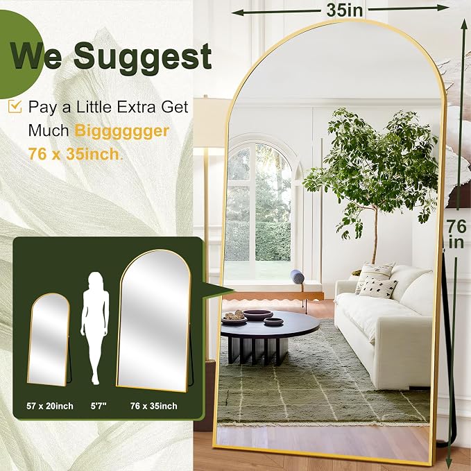 NicBex Oversized Full Length Mirror - Image 4
