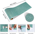 CRE8TIVE Light Teal Glitter Wallpaper Border Sparkle Glitter Wallpaper Stick - Image 9