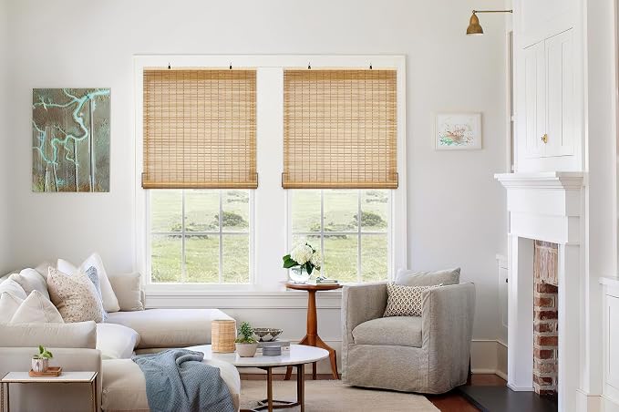 LazBlinds Cordless Bamboo Blinds, Roll Up Shades - Image 5