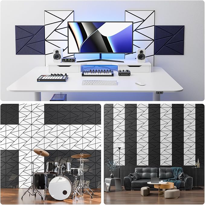 22 pack Acoustic Panels With Self-Adhesive, Sound Panels High Density, - Image 4
