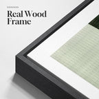 Large Framed Green Abstract Wall Art - Image 6