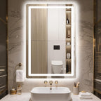 Delma LED Bathroom Mirror with Lights, 36x24 Vanity Mirror by Delma