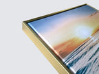 Wieco Art Framed Wall Art 3 Panels Blue Beach Canvas Art - Image 2