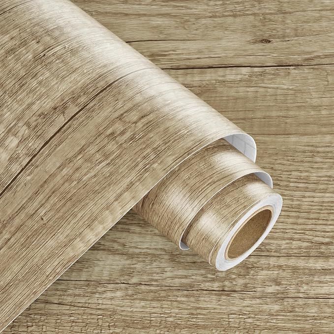 WESTICK Brown Wood Contact Paper Removable Wooden Wallpaper Self Adhesive Wood - Image 8