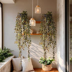 Artificial Hanging Plant 2 Pcs Faux Plant Ivy Vine Faux Eucalyptus Vines Fake by Yarmare