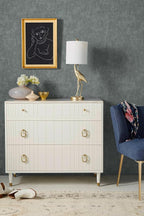 Yasinet Peel and Stick Wallpaper Removable Wallpaper Modern Grey-Green Embossed - Image 2