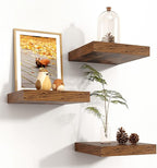 Square Floating Shelves for Wall 8"W x 8"D x 1.2"H, Small Engineered Wood Wall by Venusmiles