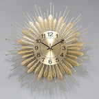 Large Wall Clock, 23inch Gold Wall Clock Non-Ticking Mid Century Wall Clocks - Image 4