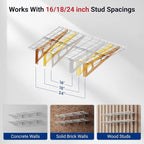 FLEXIMOUNTS 2-Pack 2x6ft Garage Shelving 24-inch-by-72-inch Heavy Duty Wall - Image 5