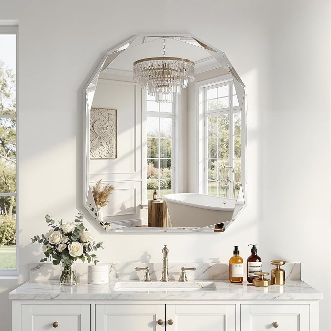 Suidia Bathroom Mirror, Frameless Bathroom Mirror by SuidiaMirror