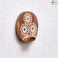 Indian Shelf 6 Lb- 6 Pieces Decorative Wood Adhesive Wall Hooks–Boho Peel and by IndianShelf