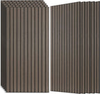Wood Veneer Sound Panels, 10 Pack 47.2”x23.6” Wall Panels, Decorative Acoustic by AUTORIFIC
