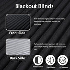 Window Blinds Cordless Blackout No Drill Cut to Size Clip On Stick On Self - Image 5