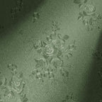 Erfoni 118"x17.7" Peel and Stick Wallpaper Green Thicken Floral Embossed Stick by Erfoni