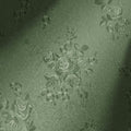 Erfoni 394"x17.7" Green Floral Embossed Wallpaper by Erfoni
