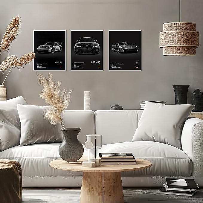 CSLGQGV Car Poster Vintage Racing Car Wall Art Supercar Canvas Prints Painting - Image 8