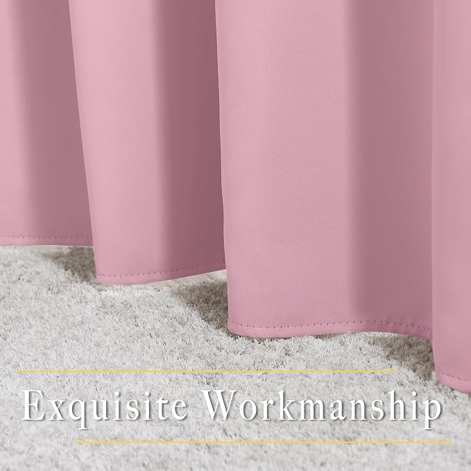 NICETOWN Rouge Pink Curtain for Living Room - Image 5