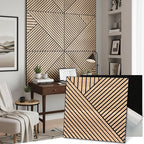 Mollywell Art Acoustic Wall Panels, 24x24 Inch 8 Pack, Wood Veneer, Sound by Mollywell