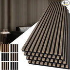 Art3d 4-Pack 108" x 12" Acoustic Wood Panels by Art3d