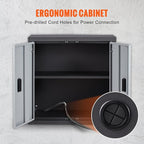 VEVOR Foldable Wall Cabinet, Metal Garage Locker Mounted 26" Small Tool Chest - Image 7