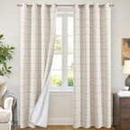 Lajode Grey Linen Blackout Curtains by Lajode