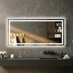 LED Bathroom Mirror 55 x 26 inch, Lighted Bathroom Vanity Mirror - Image 2