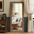 Syndra Modern Full Length Mirror Wood Frame, 65x24'' Large Floor Mirror by Syndra