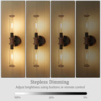 Battery Operated Wall Sconce Set of 2, Modern Cordless Wall Lights - Image 2