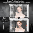 LED Bathroom Mirror, 36 x 24 Inch Anti-Fog Wall Mirror - Image 5
