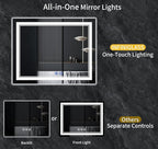 60"x28" LED Bathroom Mirror - Image 2