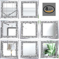 Crush Diamond Mirrors Wall Decor 6inch Mirror Tiles by XIHACTY
