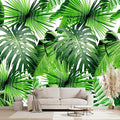 Tropical Green Botanical Leaf Wallpaper Bedroom Plant Mural Room Decor Living by WXHFM